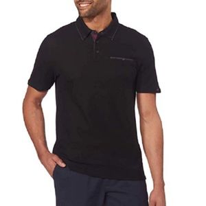 Men’s ENGLISH LAUNDRY Solid Black Polo